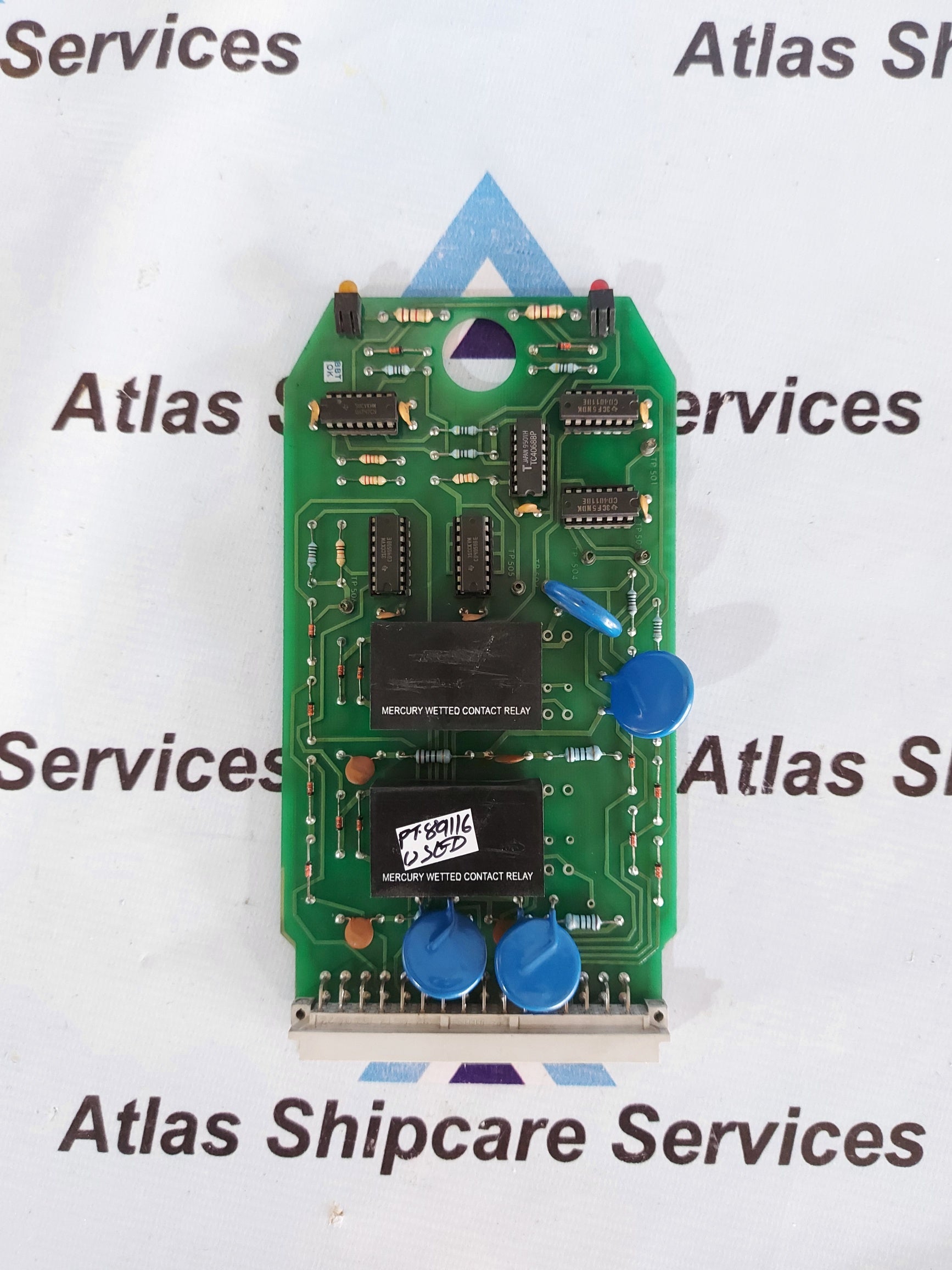 ALSTOM D-984-0584 2/4 FLAME & FAULT ALARM BOARD